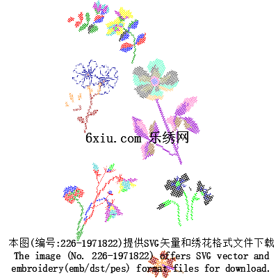 svg矢量绣花图下载