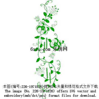 svg矢量绣花图下载