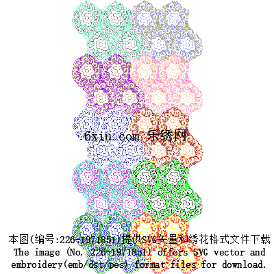 svg矢量绣花图下载