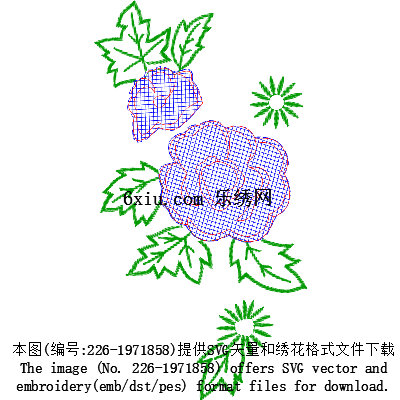 svg矢量绣花图下载