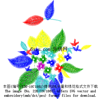 svg矢量绣花图下载