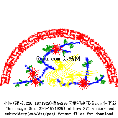 svg矢量绣花图下载