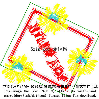 svg矢量绣花图下载