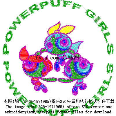 svg矢量绣花图下载