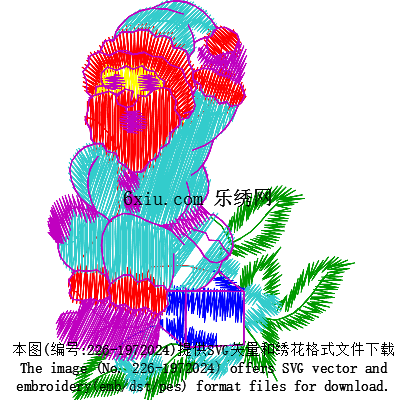 svg矢量绣花图下载