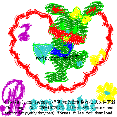 svg矢量绣花图下载