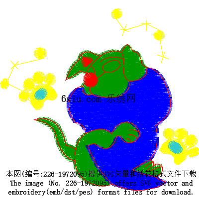 svg矢量绣花图下载