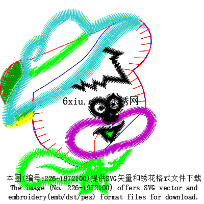svg矢量绣花图下载