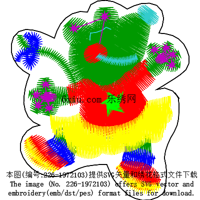 svg矢量绣花图下载