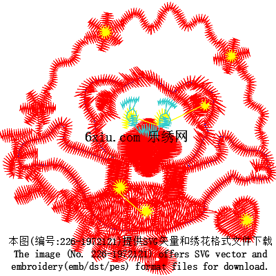svg矢量绣花图下载