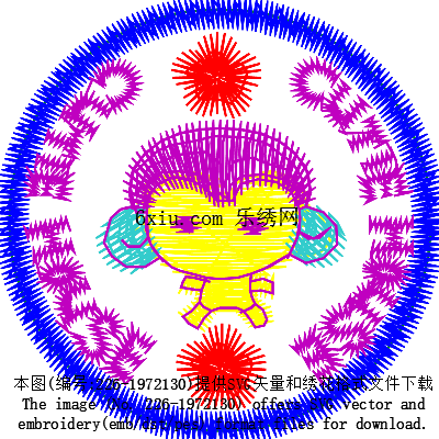 svg矢量绣花图下载