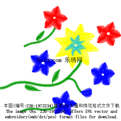 svg矢量绣花图下载