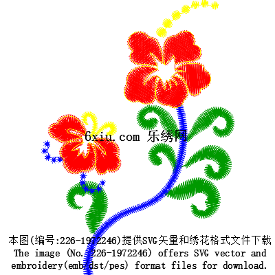 svg矢量绣花图下载