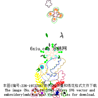 svg矢量绣花图下载