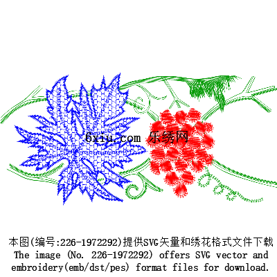 svg矢量绣花图下载