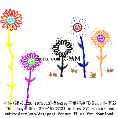svg矢量绣花图下载
