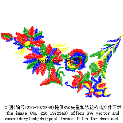 svg矢量绣花图下载