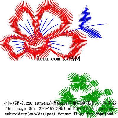 svg矢量绣花图下载