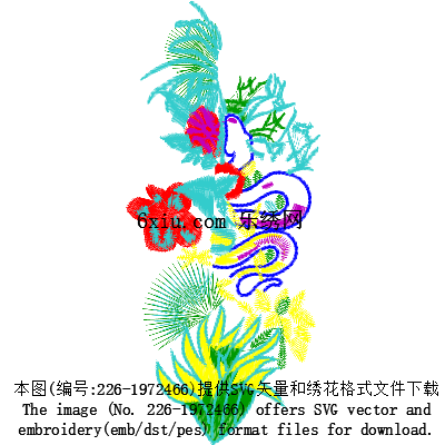 svg矢量绣花图下载