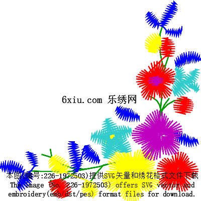 svg矢量绣花图下载