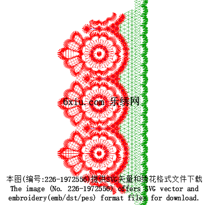 svg矢量绣花图下载