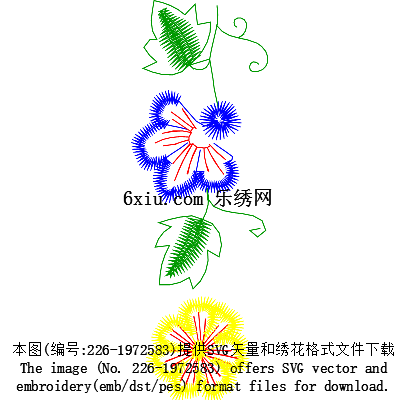 svg矢量绣花图下载