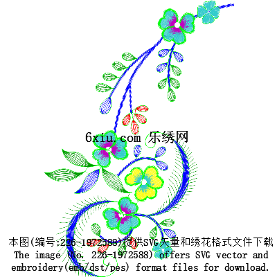 svg矢量绣花图下载