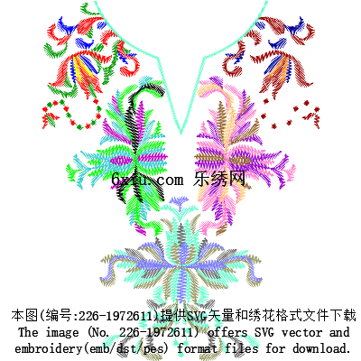 svg矢量绣花图下载