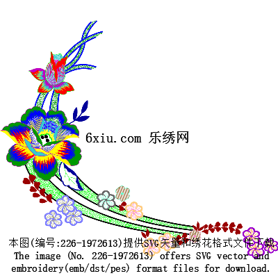 svg矢量绣花图下载