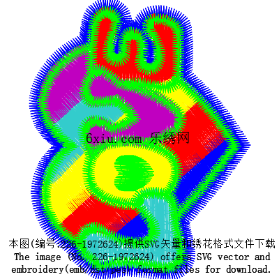 svg矢量绣花图下载