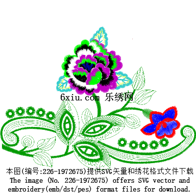 svg矢量绣花图下载