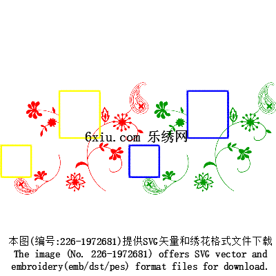 svg矢量绣花图下载