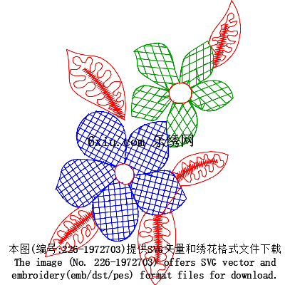 svg矢量绣花图下载