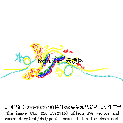 svg矢量绣花图下载