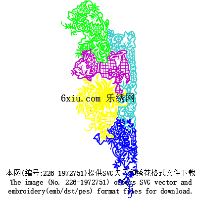 svg矢量绣花图下载