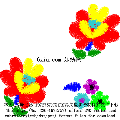 svg矢量绣花图下载