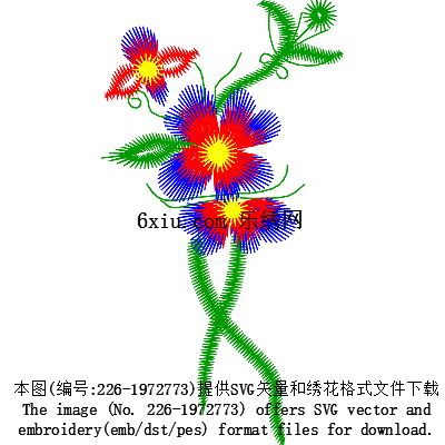 svg矢量绣花图下载