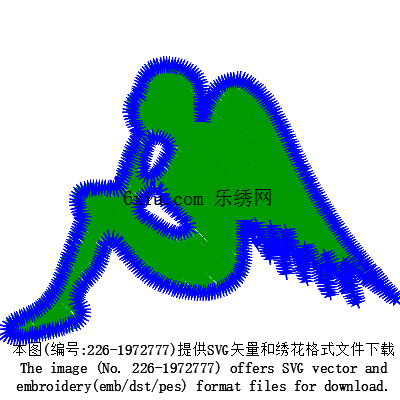 svg矢量绣花图下载