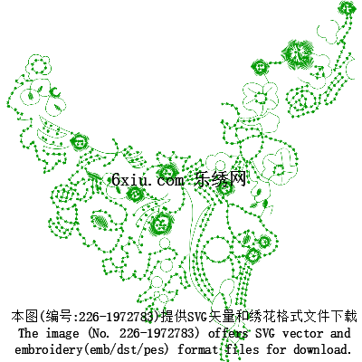 svg矢量绣花图下载