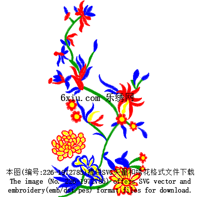 svg矢量绣花图下载