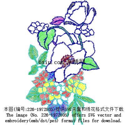 svg矢量绣花图下载