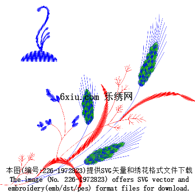 svg矢量绣花图下载