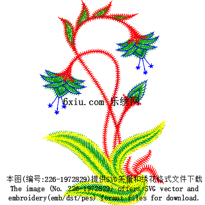 svg矢量绣花图下载
