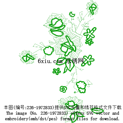 svg矢量绣花图下载