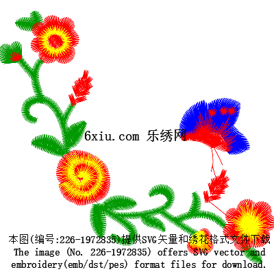 svg矢量绣花图下载