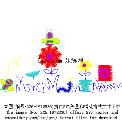 svg矢量绣花图下载
