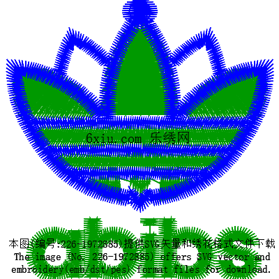 svg矢量绣花图下载