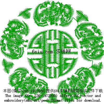 svg矢量绣花图下载