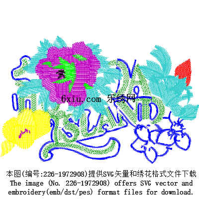 svg矢量绣花图下载