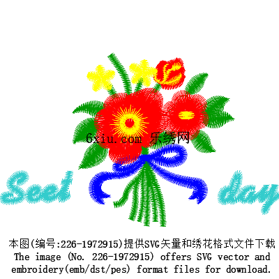 svg矢量绣花图下载